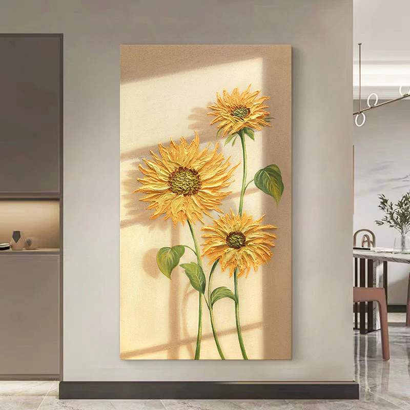 Sunflowers Leaves Framed Wall Art Print Multiple Size - Image 4