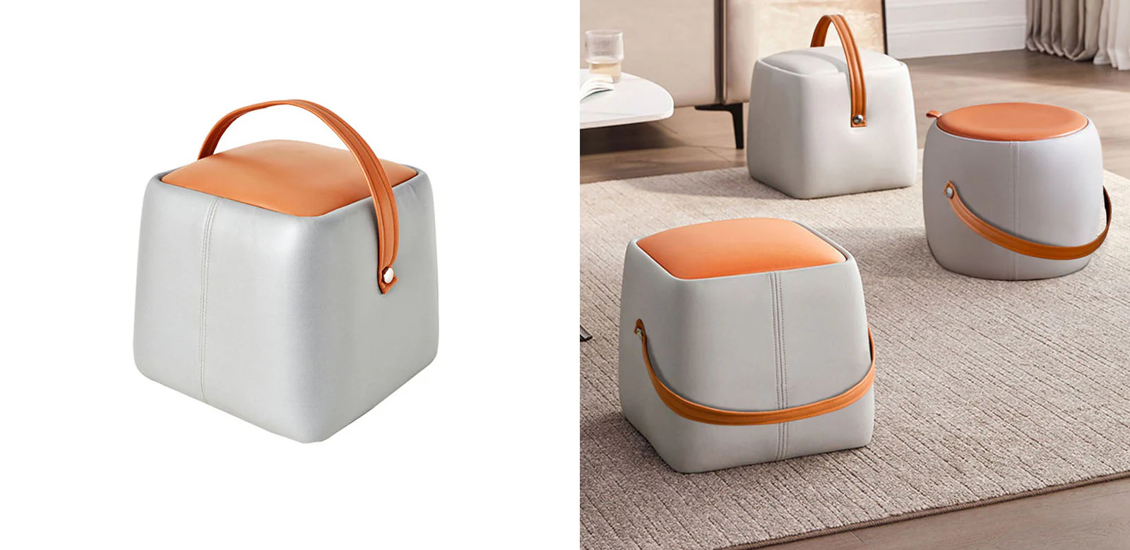 Tabitha Mini Saddle Footstool - Image 6
