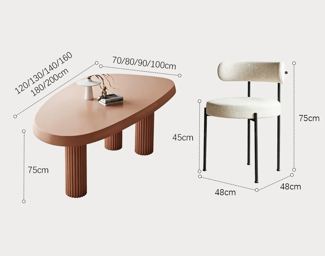 Tammy Dining Table, Brown - Image 11