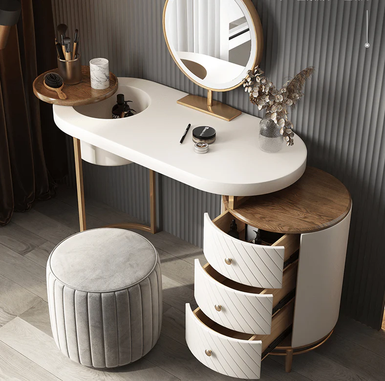 Tandy Stool, Grey Velvet - Image 4