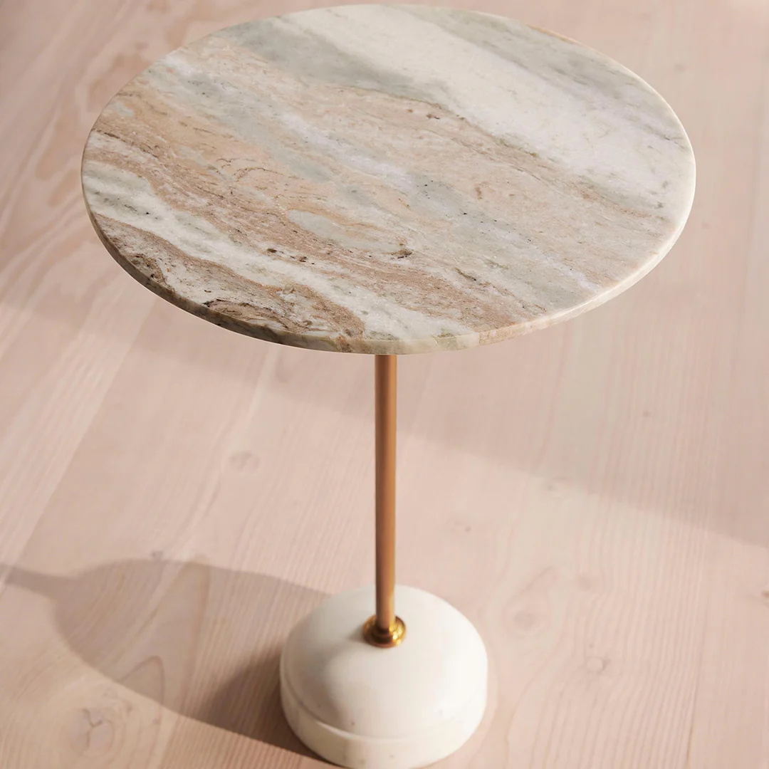 Tarantino Side Table, Marble - Image 2