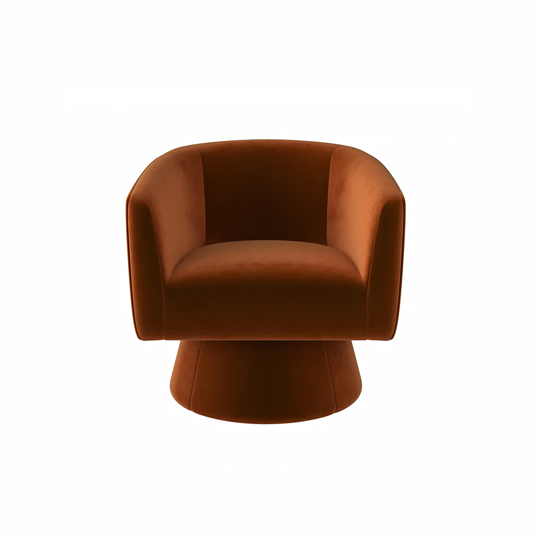 Tavares Swivel Armchair, Lounge Chair, Velvet - Image 3