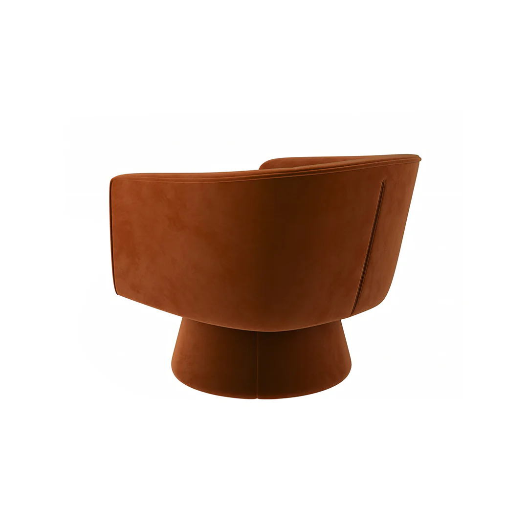 Tavares Swivel Armchair, Lounge Chair, Velvet - Image 6