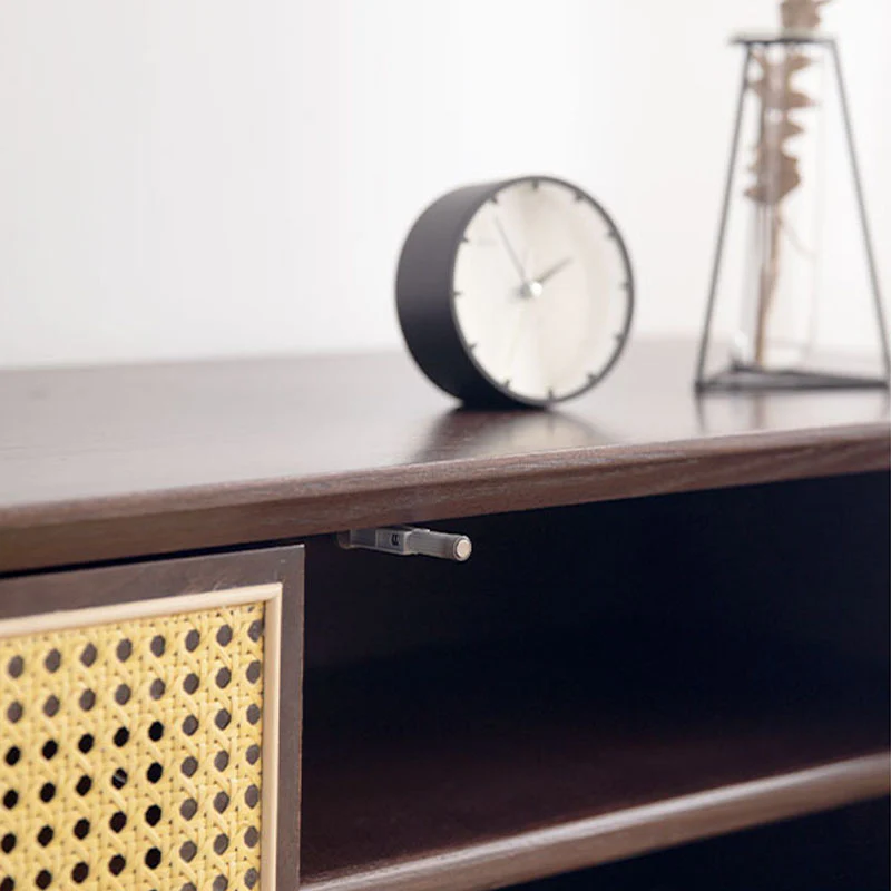 Tawny Rattan TV Stand, Wood - Image 2