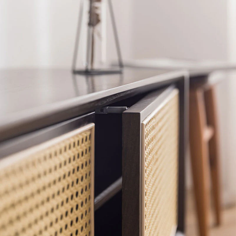 Tawny Rattan TV Stand, Wood - Image 3