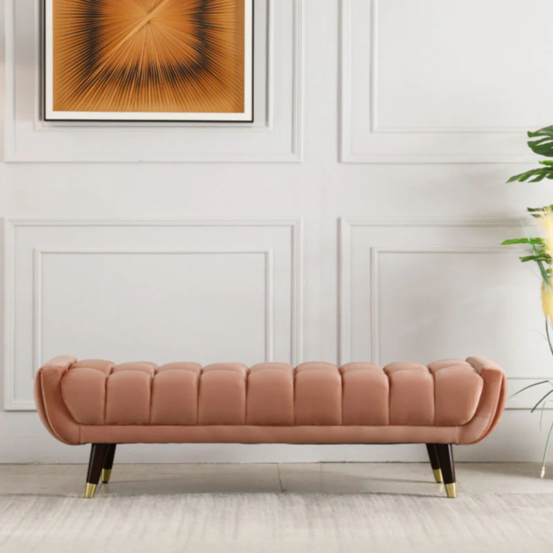 TB15 Orange Bench, Velvet - Image 3