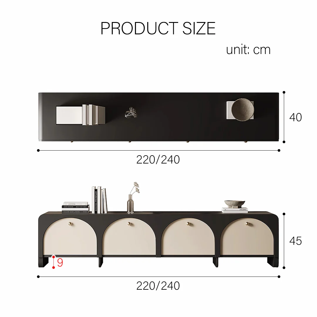 Terri TV Stand, Black - Image 6