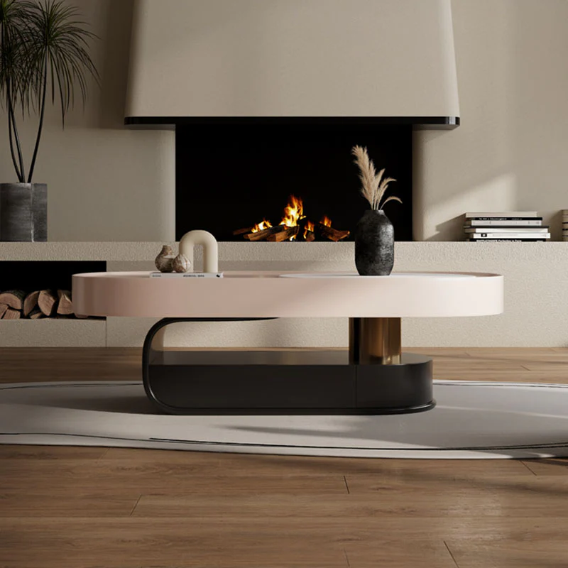 Tessa Coffee Table, With storage, Pink - Image 3