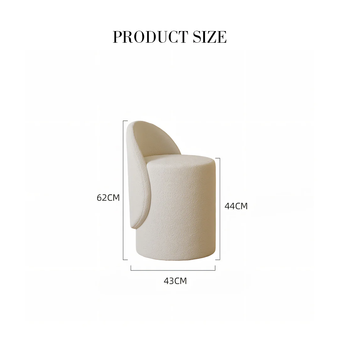 Thiago Narrow Mini Dressing Table For Small Corner, Cream - Image 11