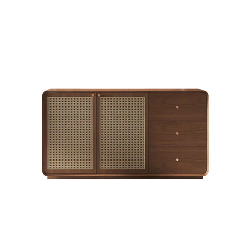 Topaz Cabinet, Wood & Rattan, Three Different Styles - Image 5