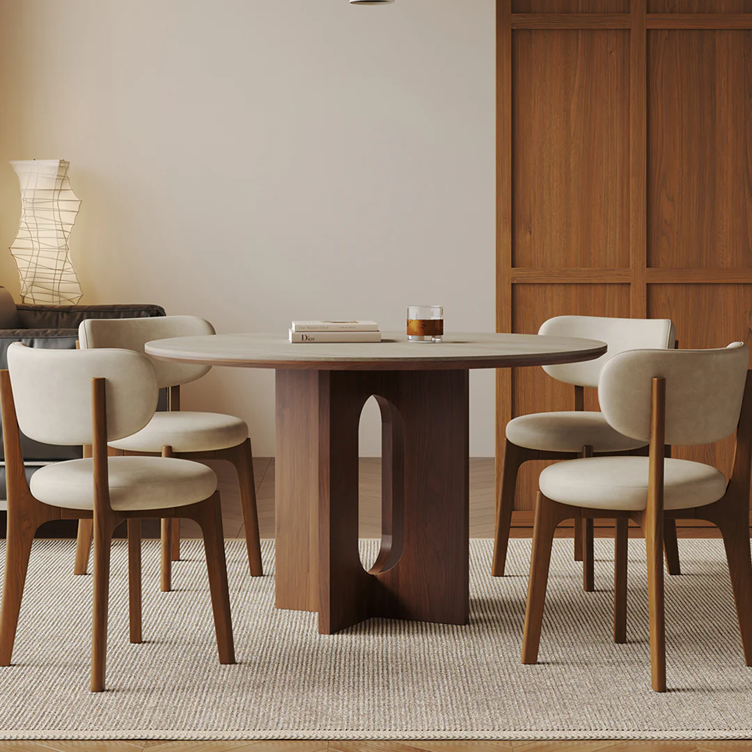 Toure Round Dining Table, Sintered Stone - Image 2