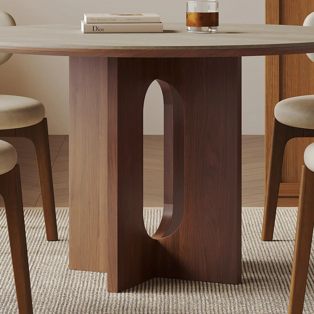 Toure Round Dining Table, Sintered Stone - Image 4