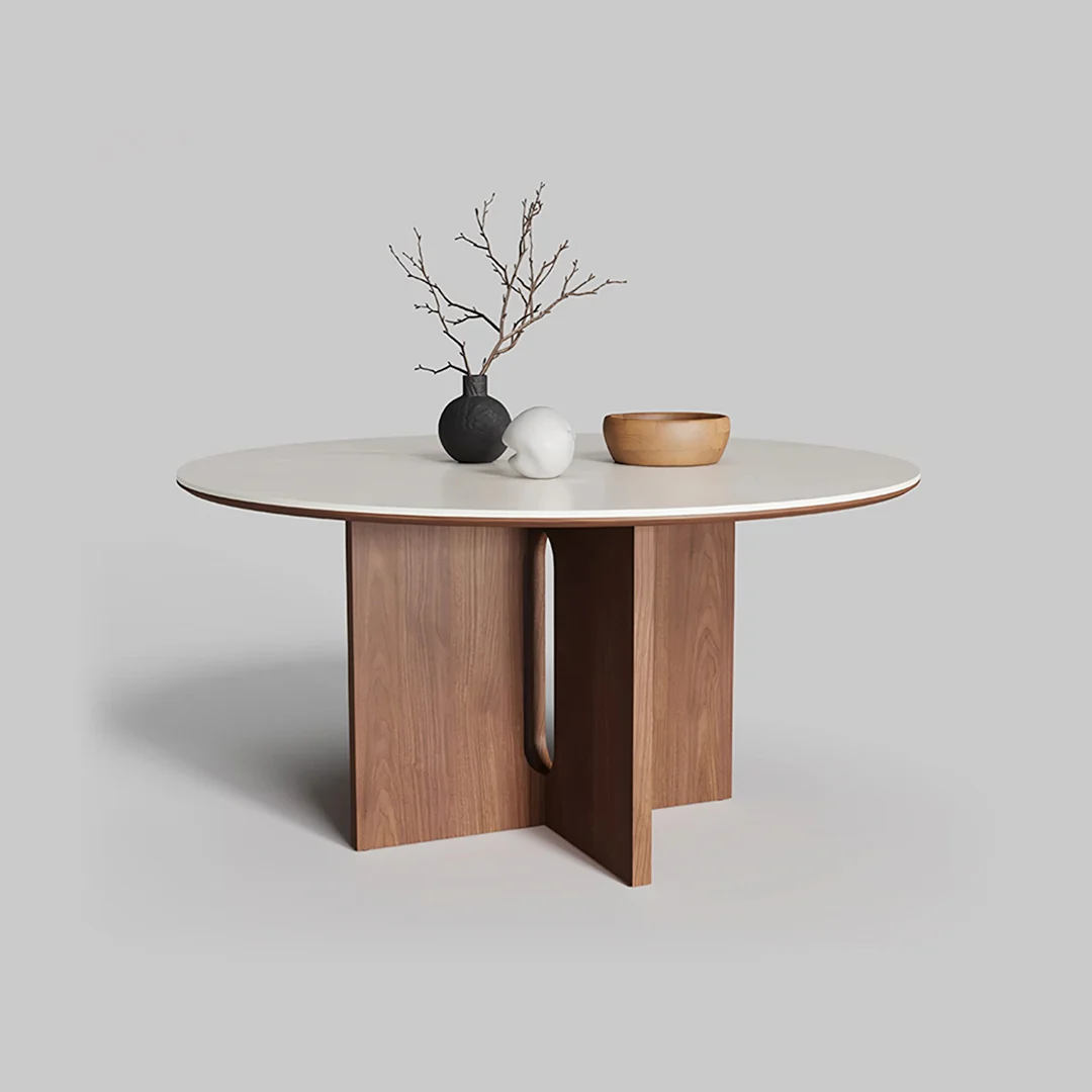 Toure Round Dining Table, Sintered Stone - Image 5
