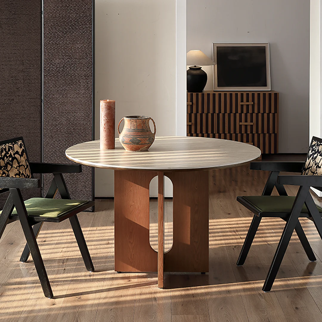 Toure Round Dining Table, Sintered Stone - Image 6