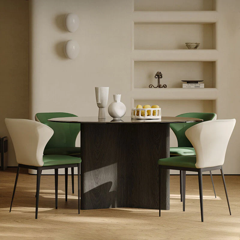 Tricia Dining Table, Black Glass Top - Image 3