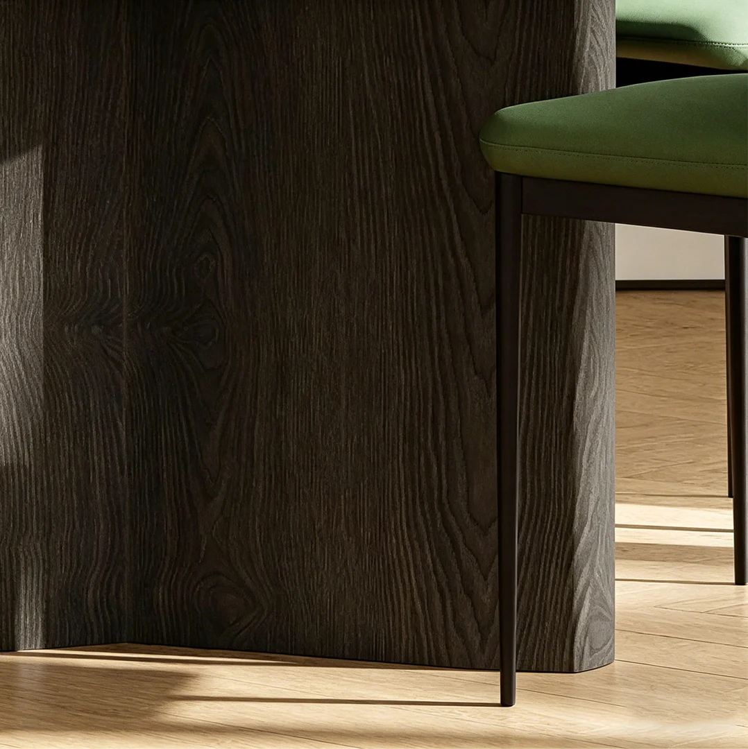 Tricia Dining Table, Black Glass Top - Image 7