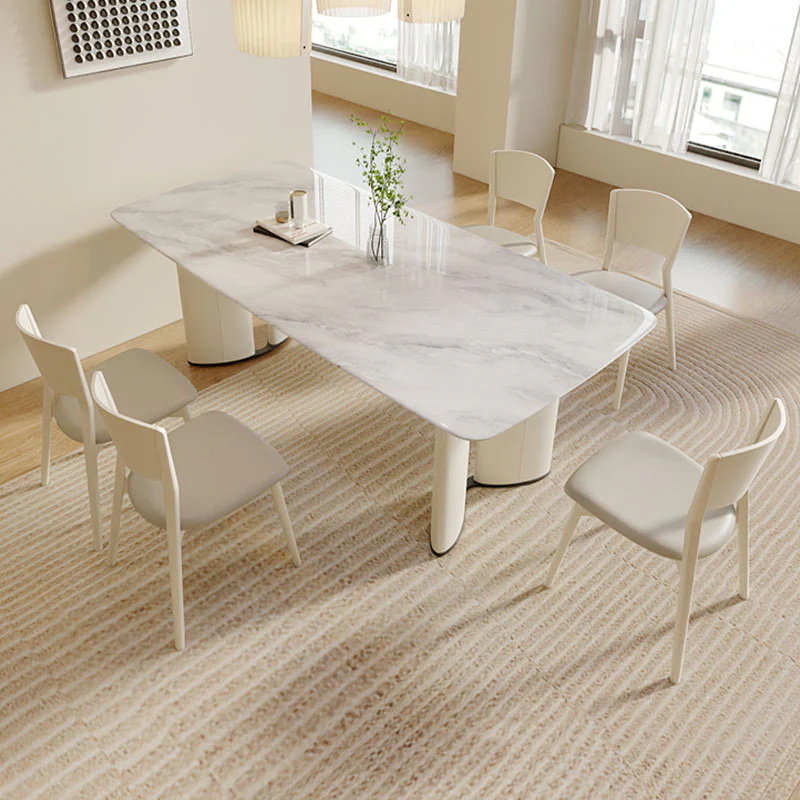 Trish Dining Table, Marble - Image 4