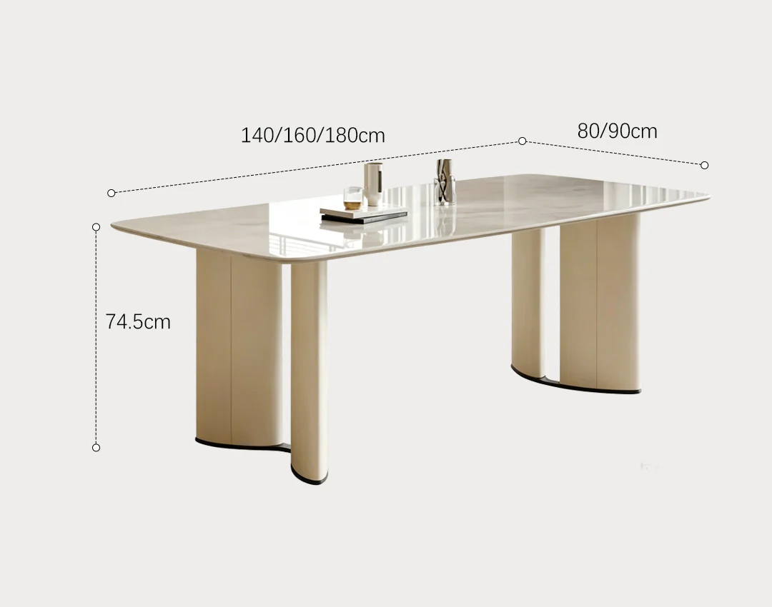 Trish Dining Table, Marble - Image 5