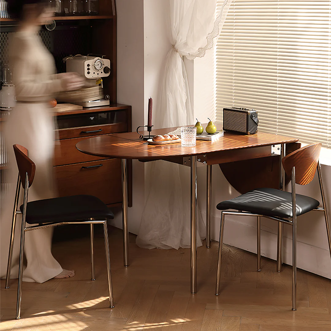 Tsvetkov Foldable Dining Table, Oval, Solid Wood - Image 10