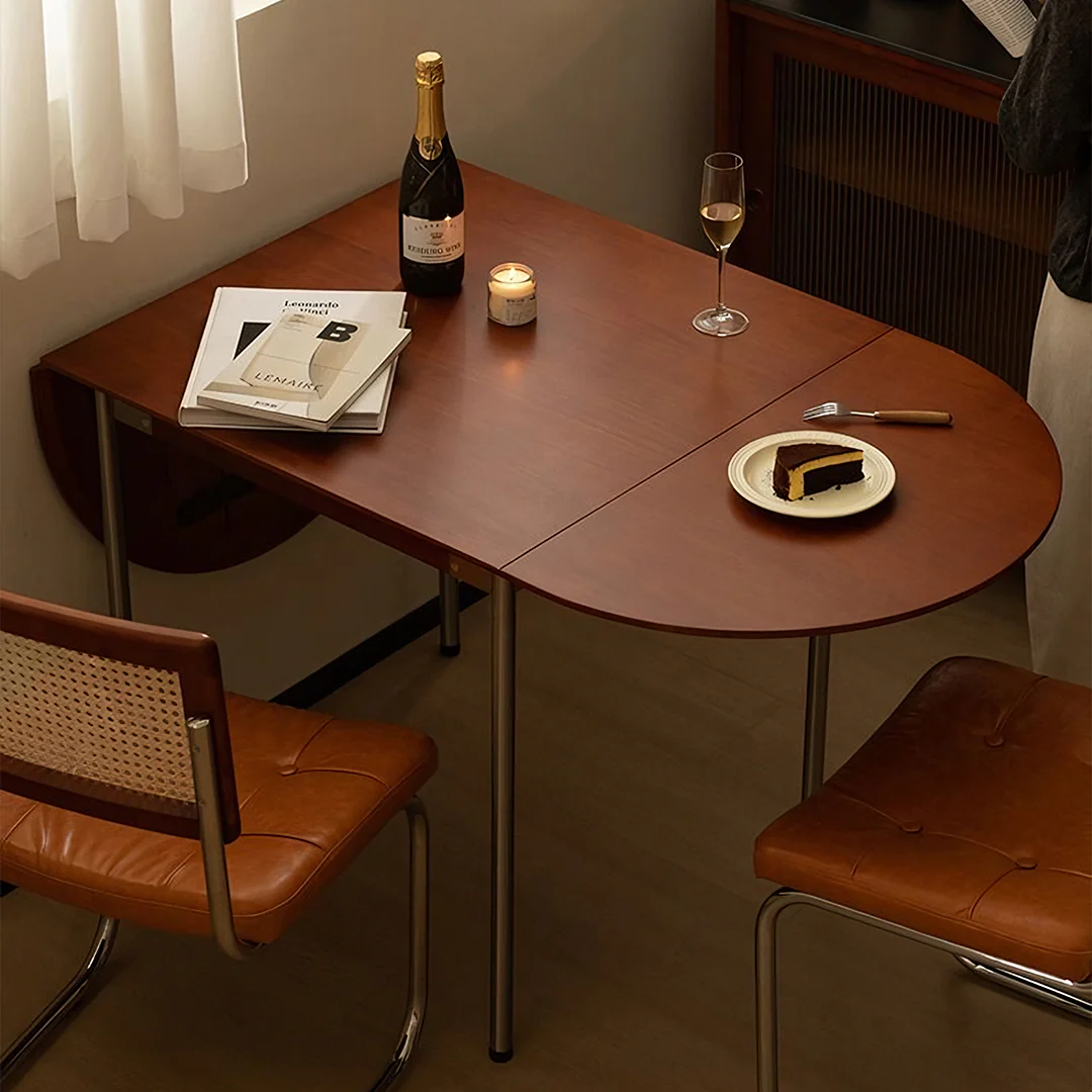 Tsvetkov Foldable Dining Table, Oval, Solid Wood - Image 6