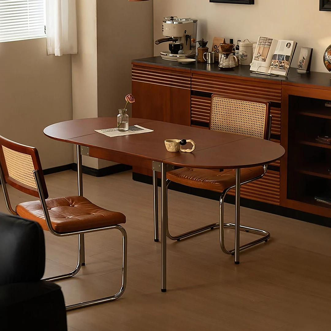 Tsvetkov Foldable Dining Table, Oval, Solid Wood - Image 7