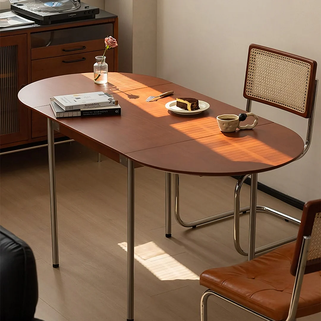 Tsvetkov Foldable Dining Table, Oval, Solid Wood - Image 8