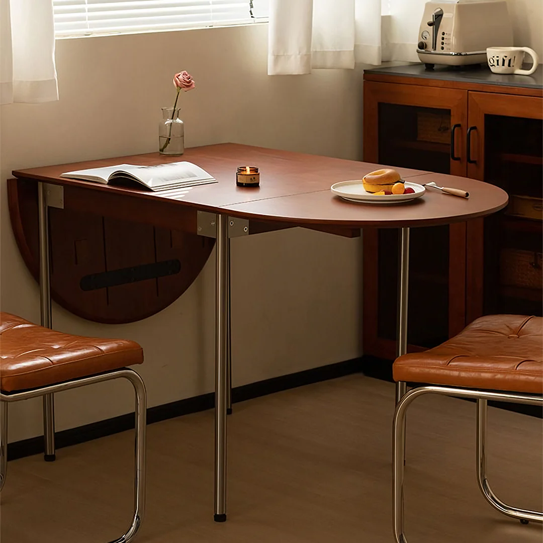 Tsvetkov Foldable Dining Table, Oval, Solid Wood - Image 9