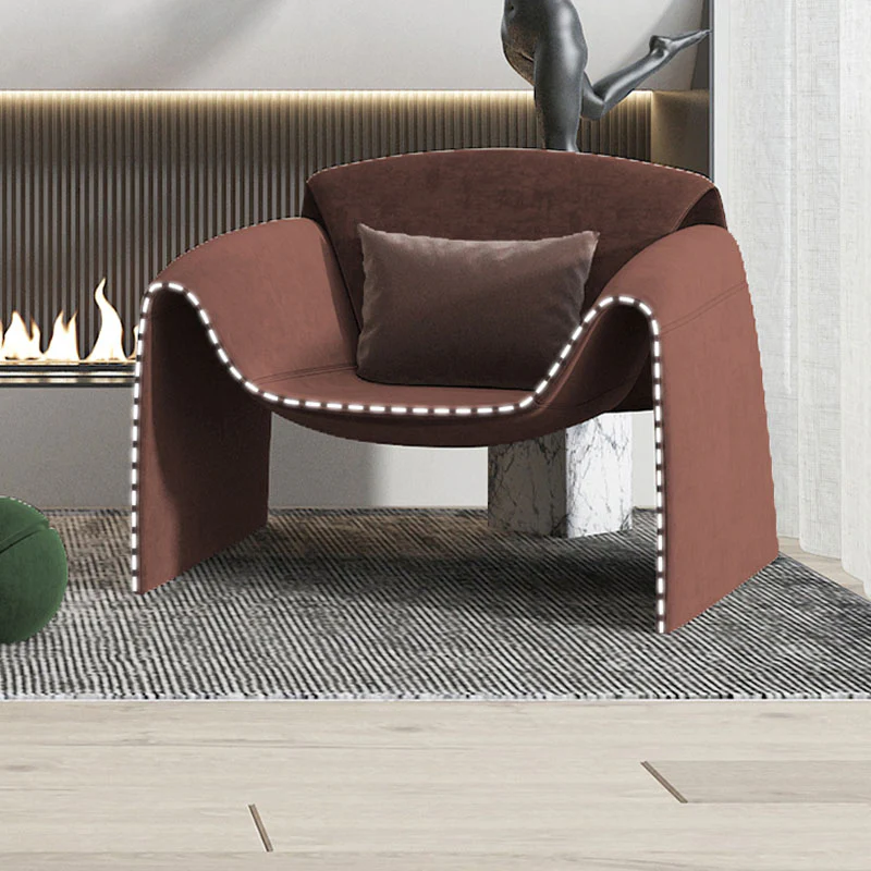 Ula Style Armchair, Boucle - Image 3