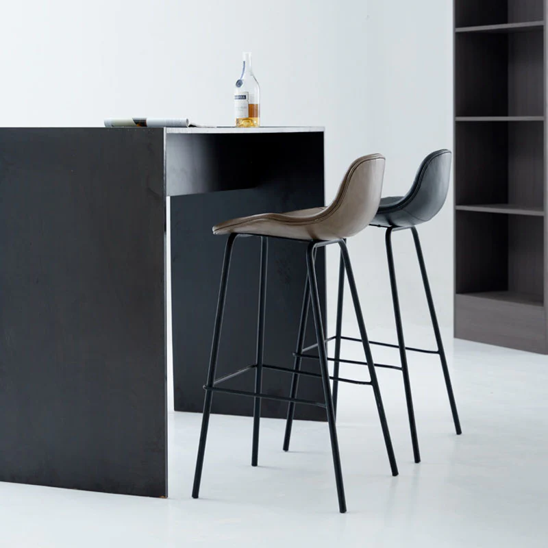 Upton Nordic Bar Stool, Leather - Image 3