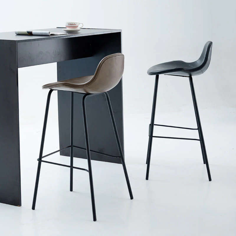 Upton Nordic Bar Stool, Leather - Image 4
