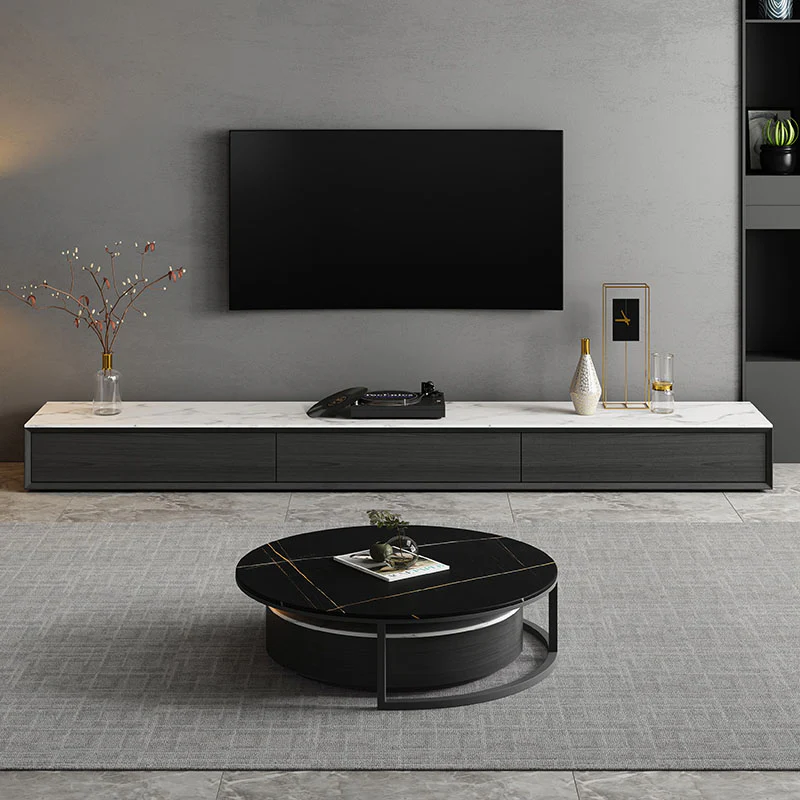 Vasagle Living Room Set, Vasagle Nesting Coffee Table, Sintered Stone - Image 4