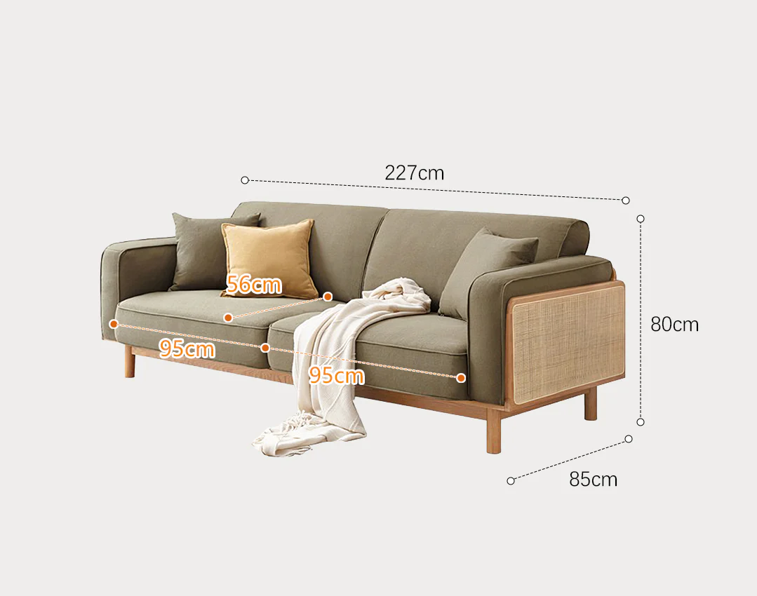 Villa Rattan Two Seater Sofa - Image 11