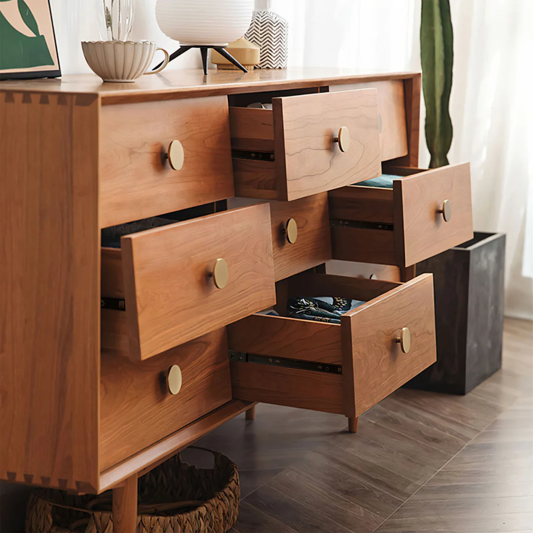 Viv Drawer Cabinet, Solid Wood - Image 4