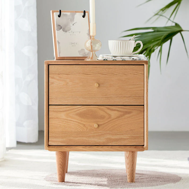 Waktravel Bedside Table, Solid Wood - Image 3
