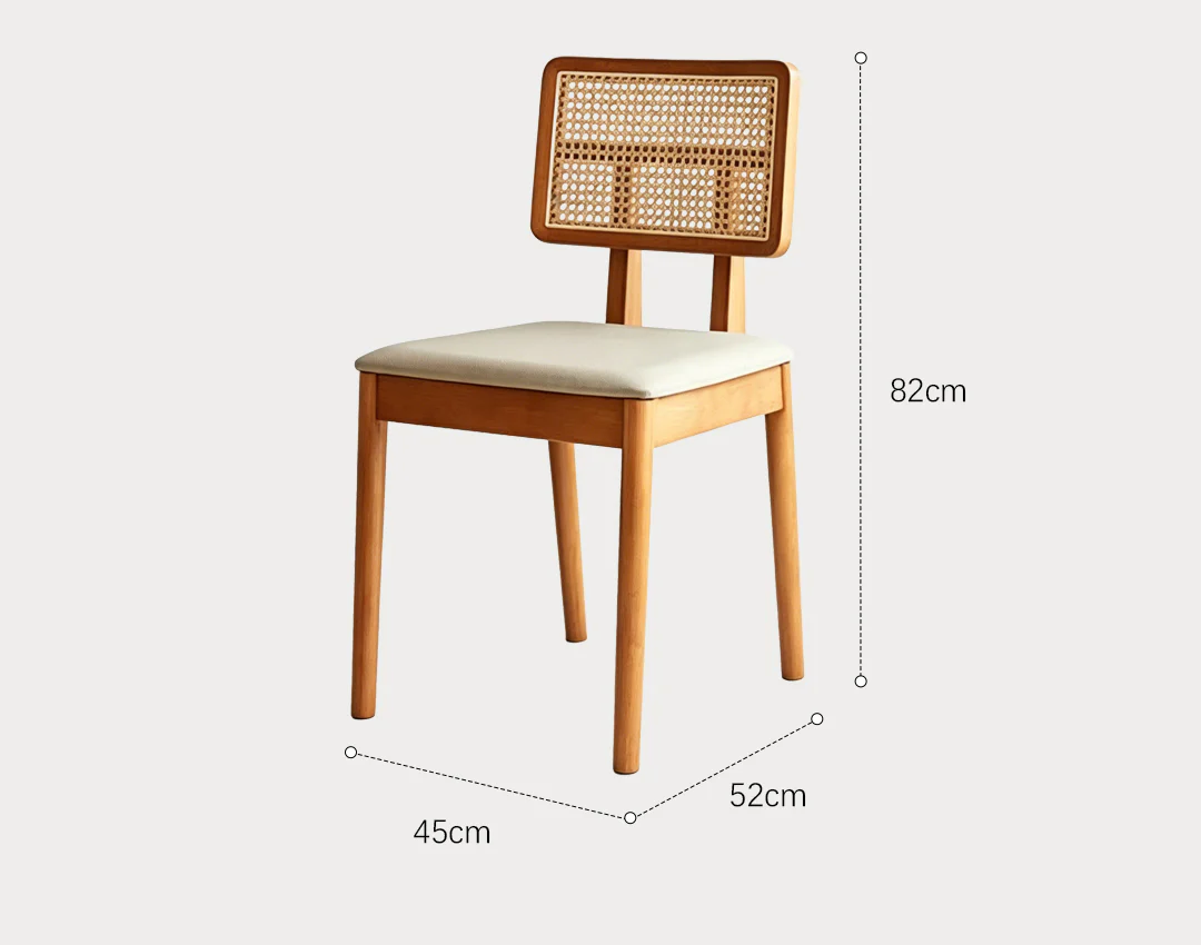 Waldron Rattan Dining Table Set, Solid Wood & Rattan - Image 13