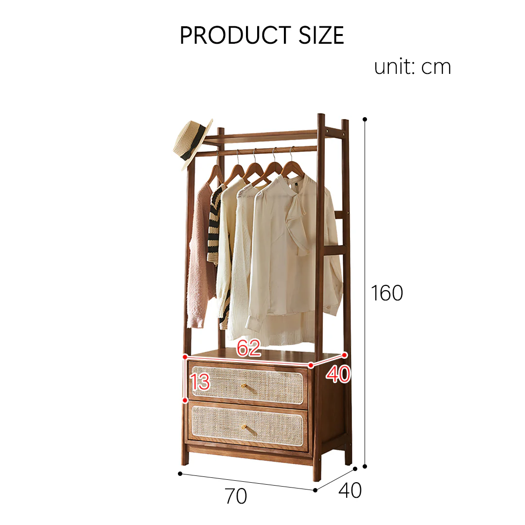 Walters Clothes Rack/ Shelf, Wood - Image 6