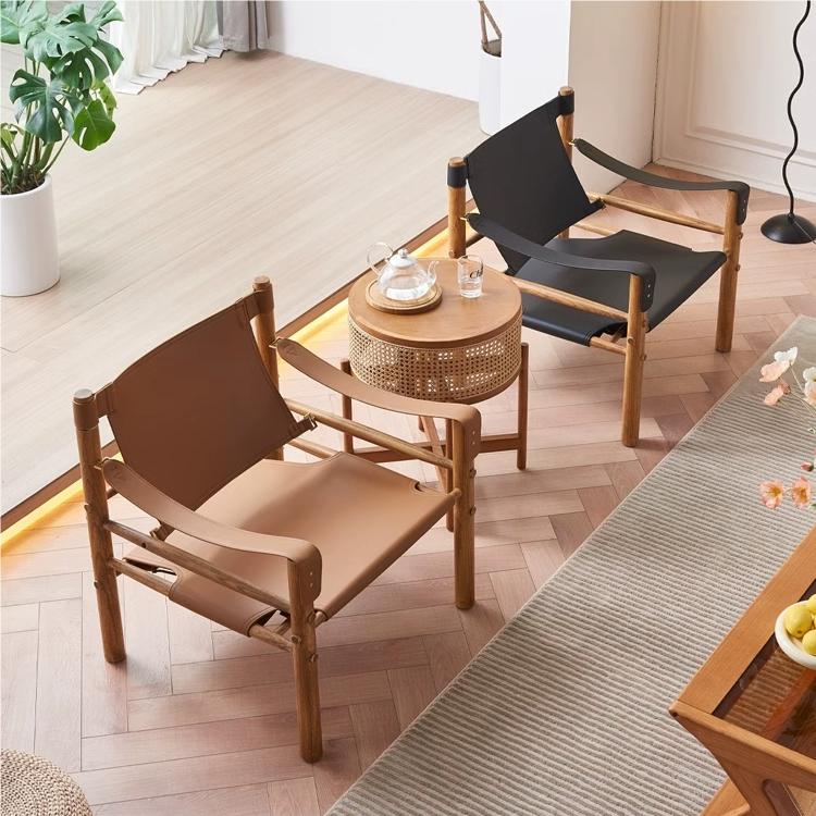 Warner Armchair, Leather - Image 3