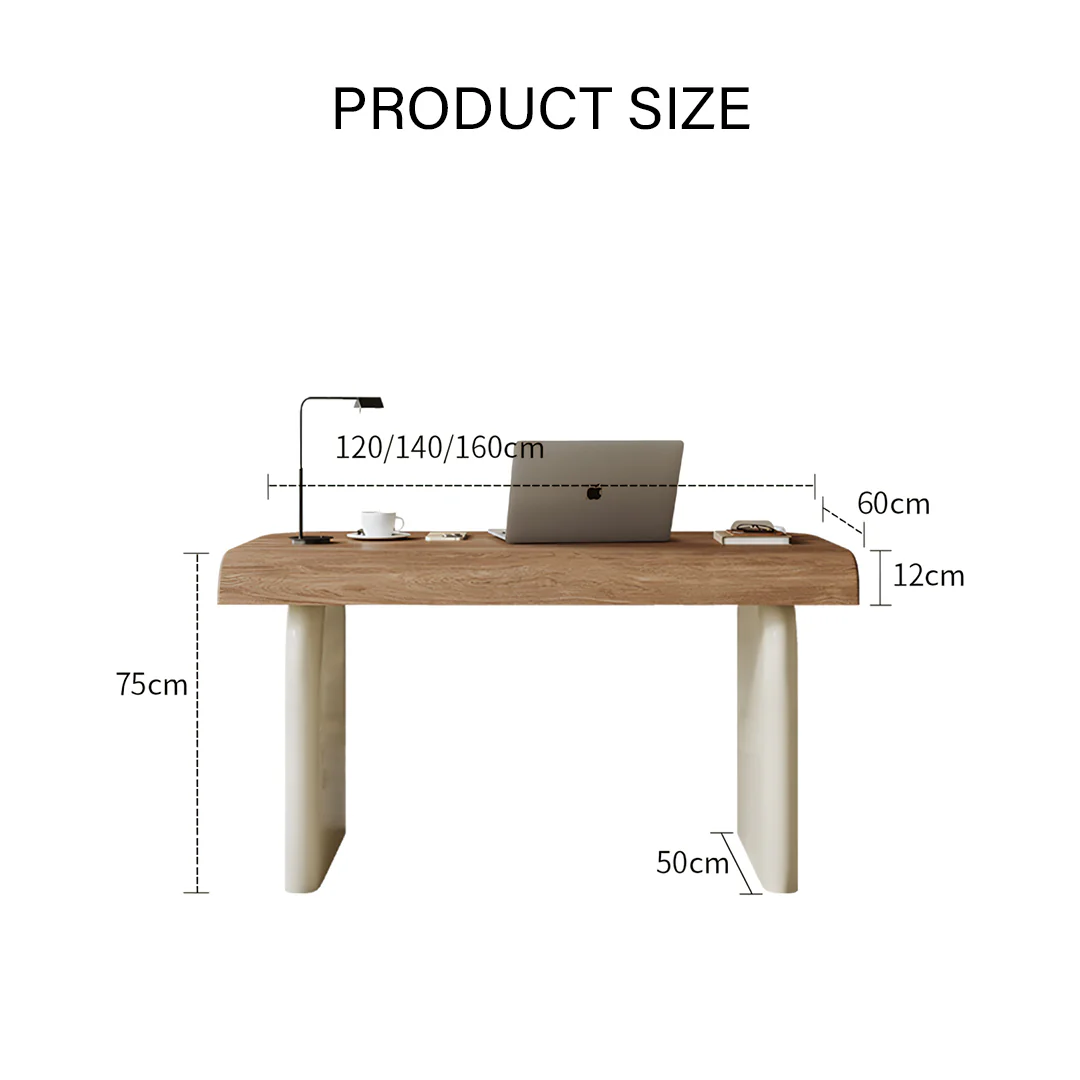 Watson Office Desk With Drawers, Solid Wood - Image 8