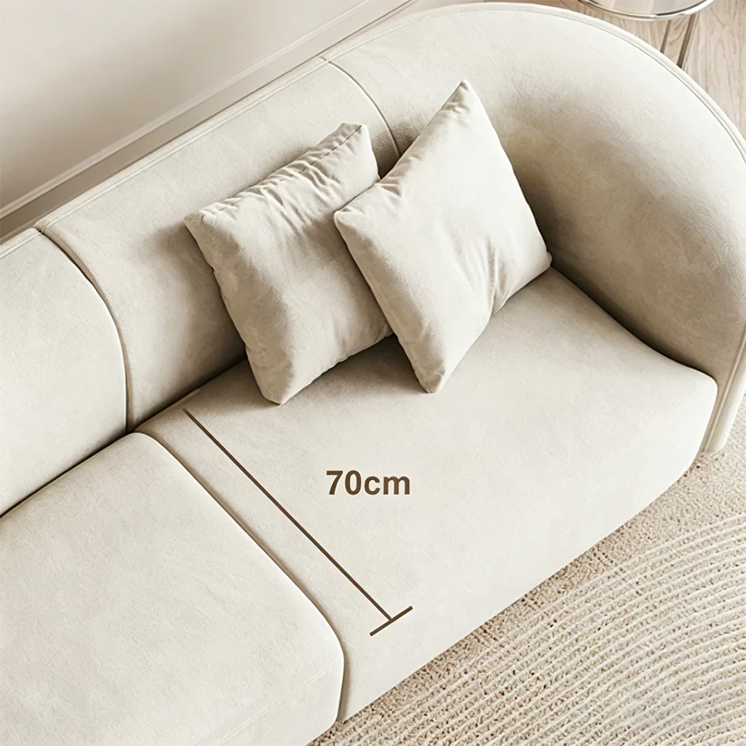 Welby Three Seater, Four Seater Curved Sofa, Velevt - Image 5