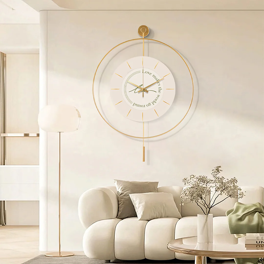 William Simple Style Clock, Round - Image 3