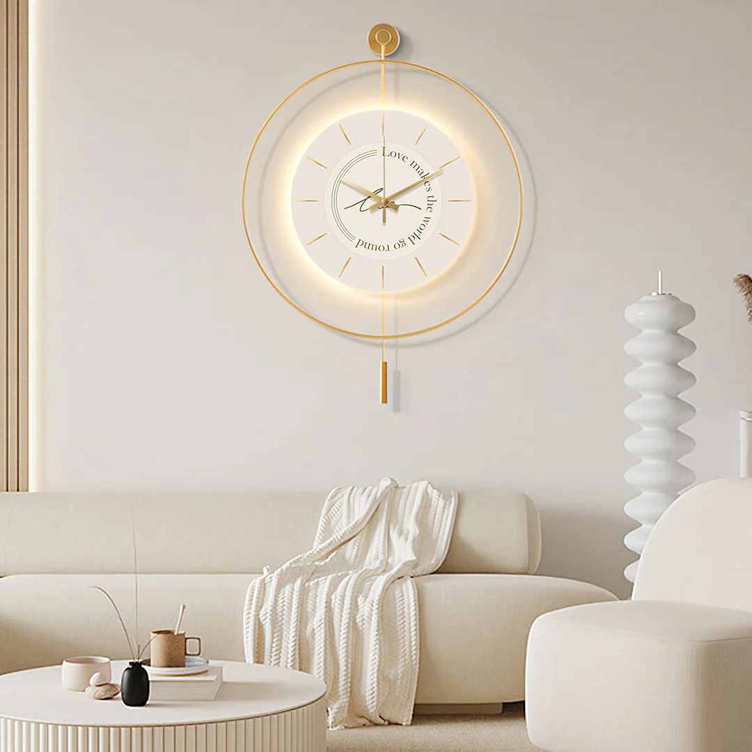 William Simple Style Clock, Round - Image 4