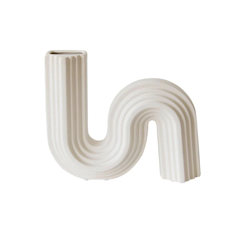 Xenia Ceramic Shaped Vase - Image 4