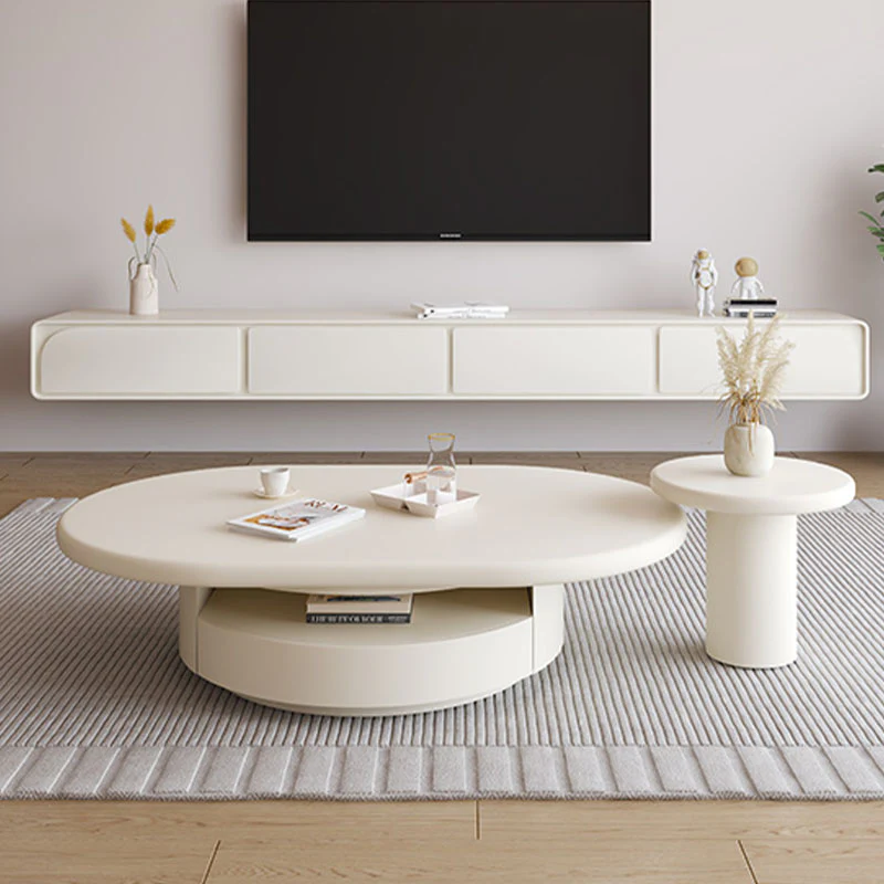 Yoho Coffee Table Set, Cream - Image 2