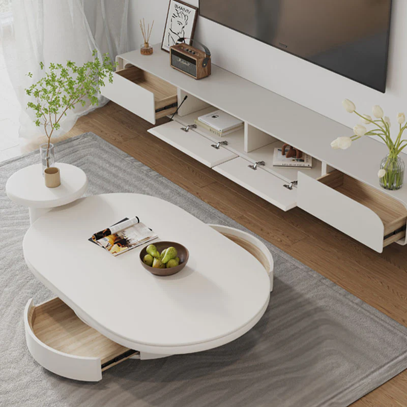 Yoho Coffee Table Set, Cream - Image 4