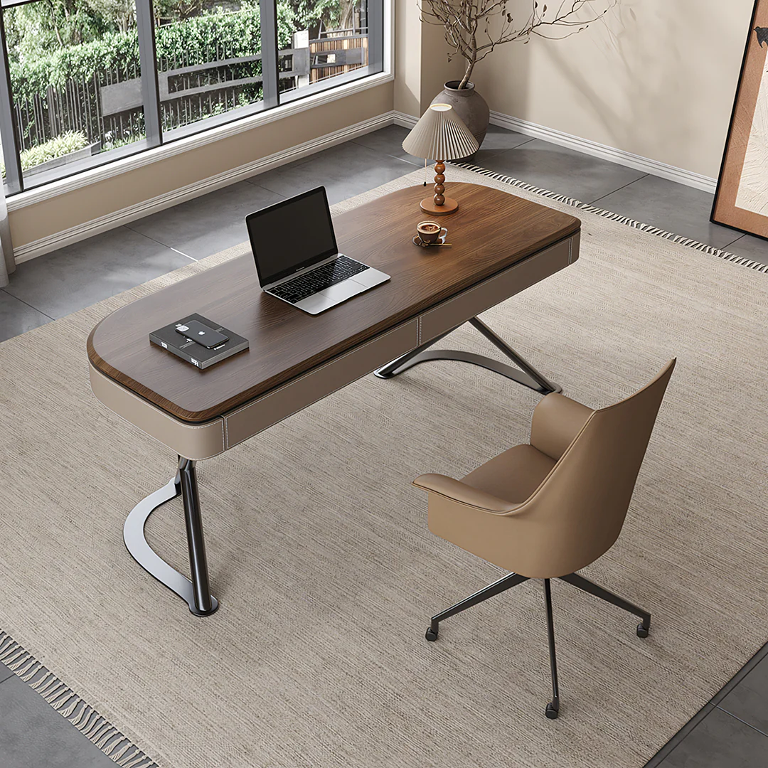 Yuna Office Desk With Storage & Office Chair - Image 2