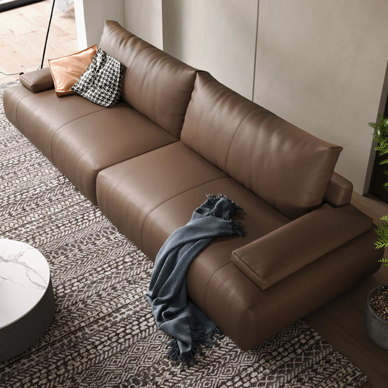 Zane Two Seater Sofa, Three Seater Sofa, Real Leather - Image 3
