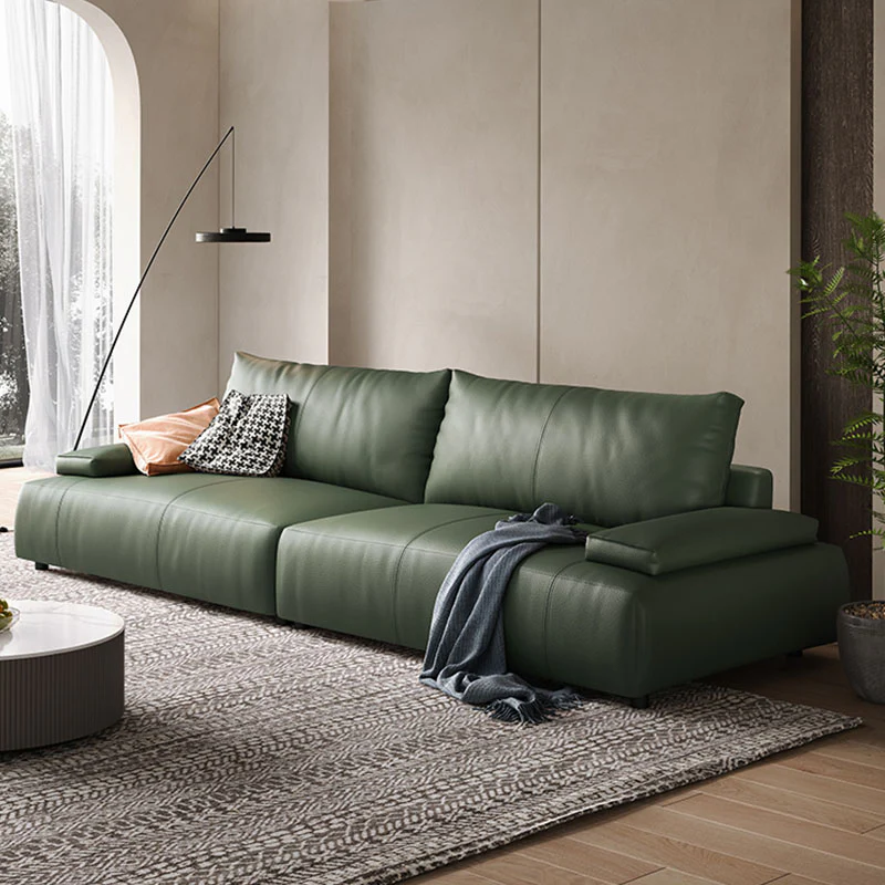 Zane Two Seater Sofa, Three Seater Sofa, Real Leather - Image 5