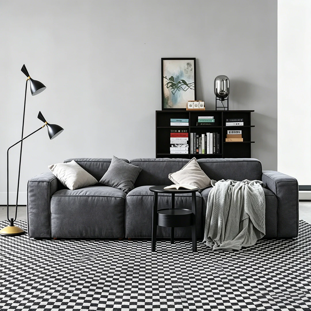 Zavia Three Seater Corner Sofa, Linen - Image 10