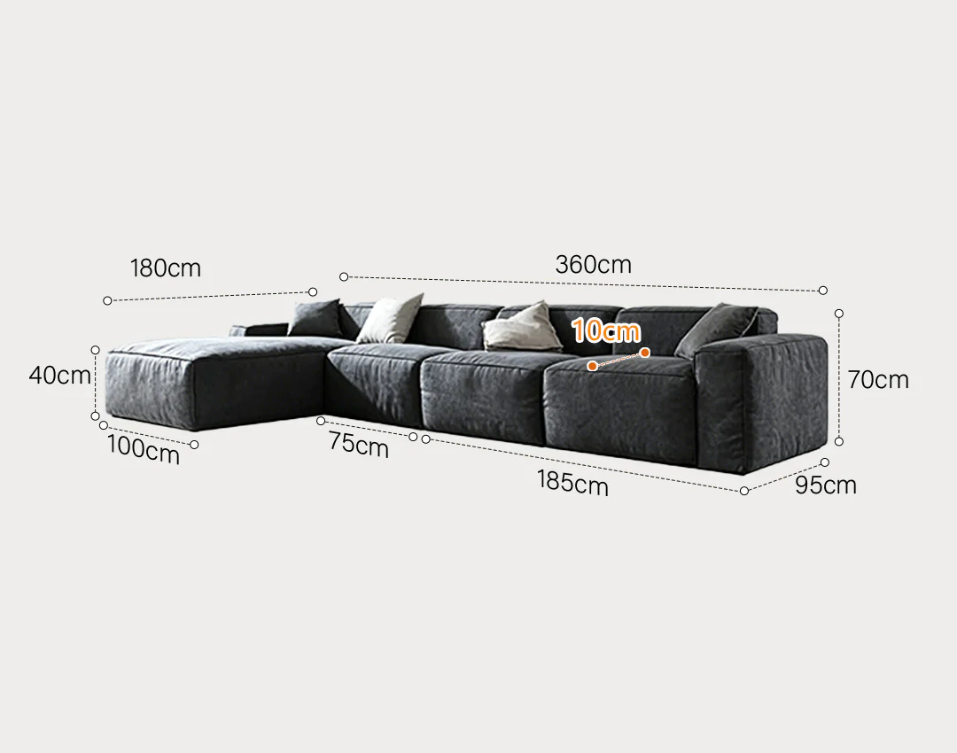 Zavia Two Seater, Three Seater Sofa, Linen - Image 14