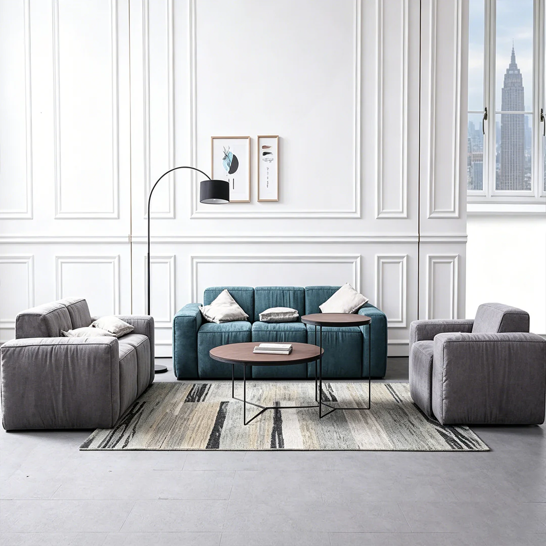 Zavia Two Seater, Three Seater Sofa, Linen - Image 8